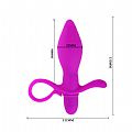 Plug Anal com Estimulador Lateral em Puro Silicone Taylor - 10... Plug Anal com Estimulador Lateral em Puro Silicone Taylor - 10...