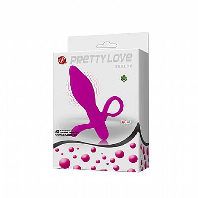 Plug Anal com Vibro - Taylor - 10 Vibrações - ( Á Pilha ) - Pretty...