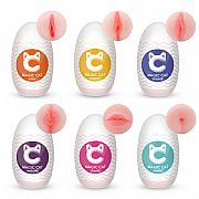 EGG em Cyberskin - Magic Cat - S-Hande kit com 6