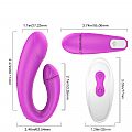 Vibrador de Casal com Controle Recarregável - Heart Sweety-Rct -...