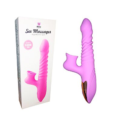 Vibrador de Ponto G e clitóris - Christal - Vai e Vem - Dibe