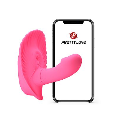 Vibrador Fancy Clamshell - Pretty Love - Conexão via bluetooth