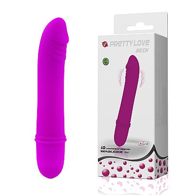 Vibrador Puro Silicone. 10 níveis de vibração - Beck - Pretty Love