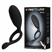 Anel Peniano Ethel Duplo com Vibrador - Pretty Love