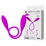 Snaky Vibe Vibrador com Duas Pontas - Dois Motores Pretty love