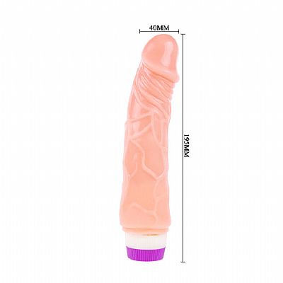 Pênis Realístico com Vibro em Silicone 17 x 3,5 cm - BAILE