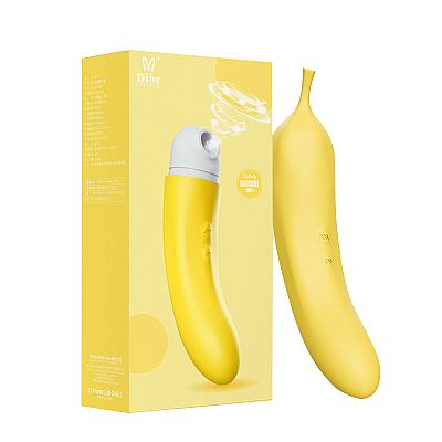 Vibrador de Clitóris com Pulsação - Formato de Banana - Dibe
