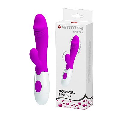 Vibrador de Ponto G e  clitóris - Snappy - 30 Vibrações - Pretty Love