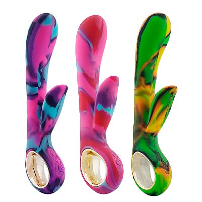 Vibrador de Ponto G e Cliróris - Colorido - Lealso