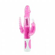 Vibrador Rotativo - Triplo Prazer - 3 em 1 - Bunny - Pretty Love