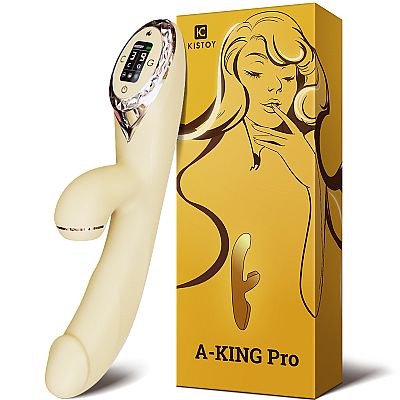 Vibrador de Ponto G e Clitóris com Pulsação - A-KING PRO - Kistoy