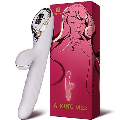 Vibrador de Ponto G e Clitóris com Pulsação - King Max - Kistoy