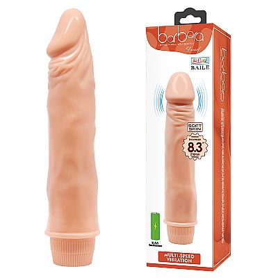 Prótese Realístico com Vibro em Silicone  21,5 x 4,0 cm