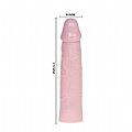 Capa Peniana Extensora em Silicone - Pênis Maior - 19.0 x 4.0 cm -...