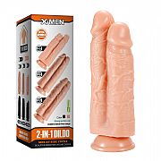 Prótese - Dildo gêmeos 2 em 1 - 26,1 X 8,6 cm - SI