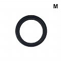 Anel em aço 4,5 cm Diâmetro - Tamanho M - Preto Anel em aço 4,5 cm Diâmetro - Tamanho M - Preto