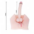 Hermafrodita Male Cock - Pênis e Vagina em CyberSkin com Vibrador -...