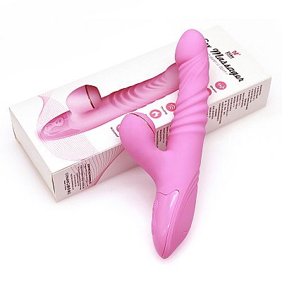 Vibrador de Ponto G e Clitóris com Pulsação - Vai e Vem - Dibe