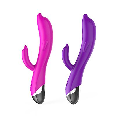 Vibrador de Ponto G e Clitóris Formato de Golfinho - Green Baby Vibrador de Ponto G e Clitóris Formato de Golfinho - Green Baby