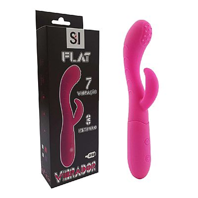 Vibrador de Ponto G e Clitóris - Flat - Recarregável - SI