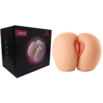 Masturbador Masculino Forma de Bunda com Meio Corpo - Vagina e Ânus -...