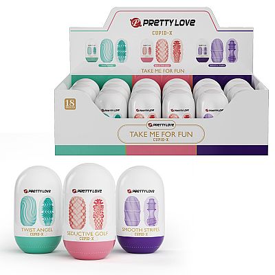 Egg Masturbador - 1 Kit com 18 - Pretty Love