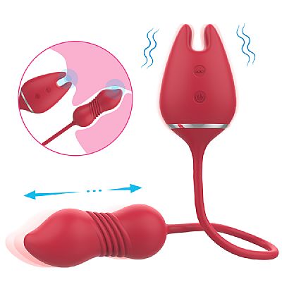 Vibrador de Ponto G com Vai e vem - Estimulador de Clitóris - Wonder...