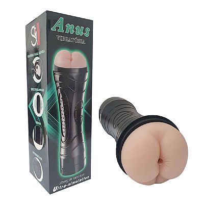 Masturbador  Ânus com Vibrador em Cyberskin - Lanterna Ânus - SI