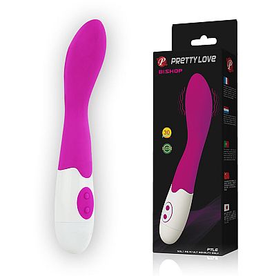 Vibrador de Ponto G - Bishop - Puro Silicone - 30 Níveis de Vibração...