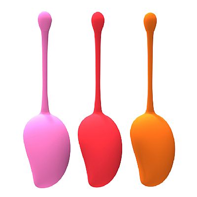 Bolas de Pompoarismo Kegel Kit-3 em forma de manga - SI