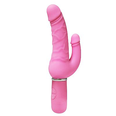 Vibrador Puro Silicone Duplo Prazer-30V - Aphrodisia