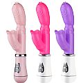 Vibrador de Ponto G e Clitóris com Língua na Ponta - Jelly - Á Pilhas...