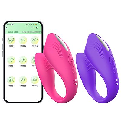 Vibrador de casal - À Longa distância - ELA - SI - APP