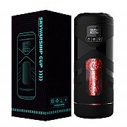 Masturbador Lanterna - Formato Redondo com Sucção - Tela de Led -...