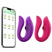 Vibrador de Casal com Pulsação - À Longa distância - APP - SI