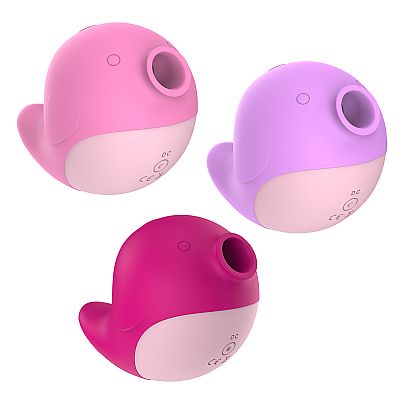 Vibrador de Pulsação em Silicone Líquido - Formato de Peixe - Trish -...