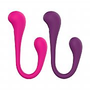 Vibrador de Ponto G e clitóris com duas Pontas - Sceley - SI