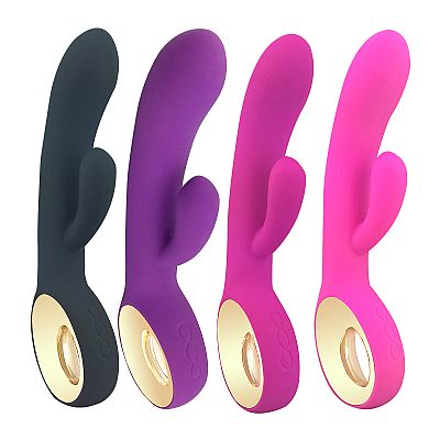 Vibrador Recarregável Jakiro em Puro Silicone com Dupla Estimulação -...