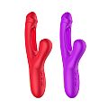 Vibrador de Ponto G e clitóris com Pulsação e Dedilhar Slap - Leny -...