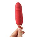 Vibrador de Ponto G e Clitóris com Vai e vem - Formato de Rosa -...