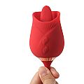 Vibrador de Ponto G e Clitóris com Vai e vem - Formato de Rosa -...