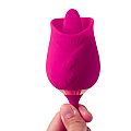 Vibrador de Ponto G e Clitóris com Vai e vem - Formato de Rosa -...