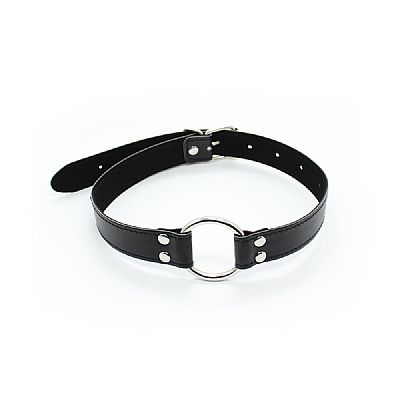 Mordaça Choker com Anel de Metal - Preto - SI