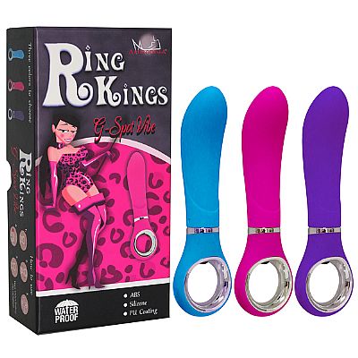 Vibrador Puro Silicone 7 Vibrações com Anel para Penetração -...