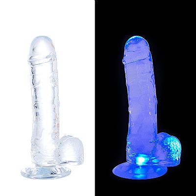 Dildo Realístico com LED colorido - 18,5 x 3,6 - SI