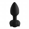 Plug anal com Led em silicone com vibrador e Controle Remoto - SI