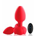 Plug anal em silicone com vibrador e Controle Remoto - SI