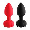 Plug anal com Led em silicone com vibrador e Controle Remoto - SI