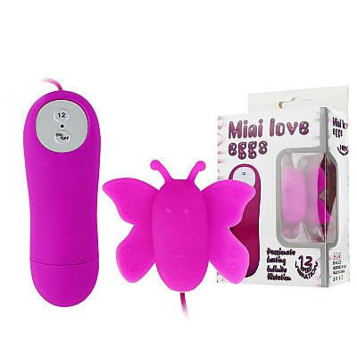 Vibrador Bullet Borboleta Silicone Cirúrgico com 12V-  Pretty Love