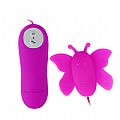 Vibrador Bullet Borboleta Silicone Cirúrgico com 12V - Pretty Love